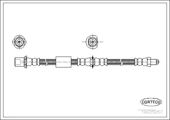 Handler.Part Brake hose CORTECO 19035057 1