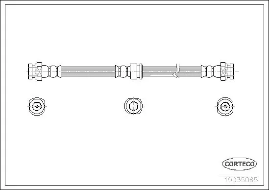 Handler.Part Brake hose CORTECO 19035065 1