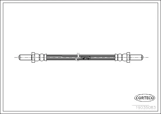 Handler.Part Brake hose CORTECO 19035083 1