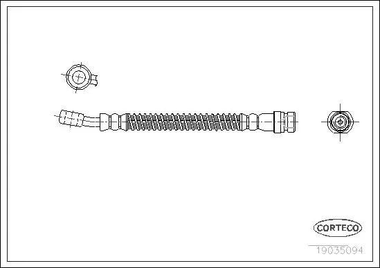 Handler.Part Brake hose CORTECO 19035094 1