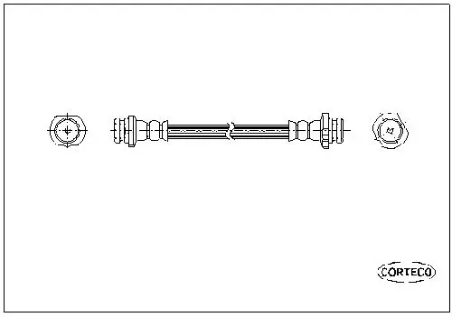 Handler.Part Brake hose CORTECO 19035098 1