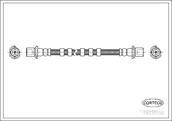 Handler.Part Brake Hose CORTECO 19035100 1