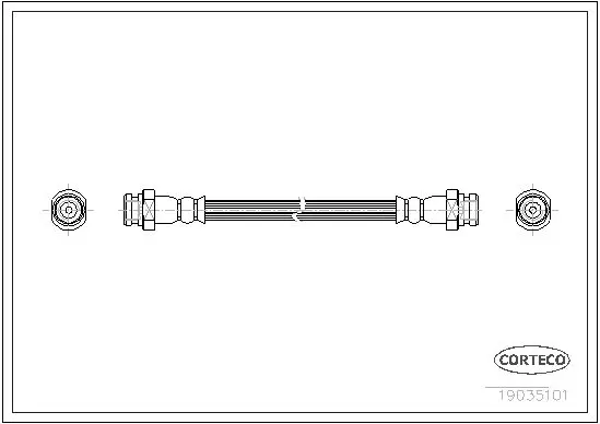 Handler.Part Brake hose CORTECO 19035101 1