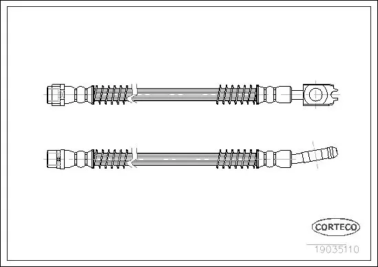 Handler.Part Brake hose CORTECO 19035110 1