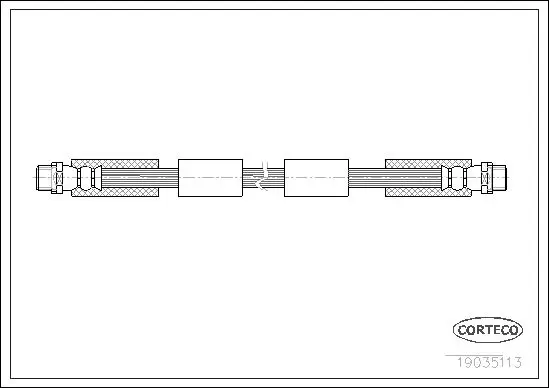 Handler.Part Brake hose CORTECO 19035113 1