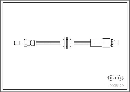 Handler.Part Brake hose CORTECO 19035120 1