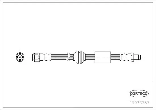 Handler.Part Brake hose CORTECO 19035287 3