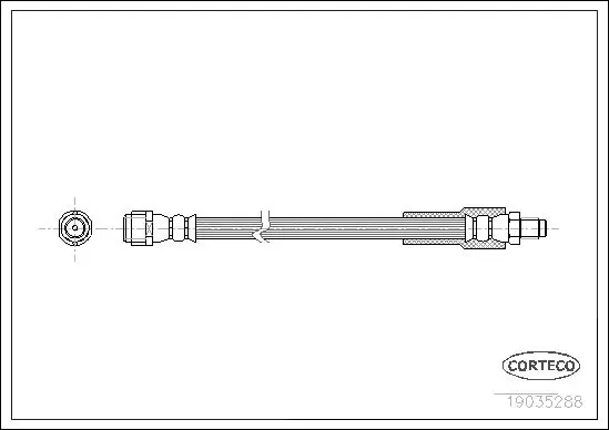 Handler.Part Brake hose CORTECO 19035288 1