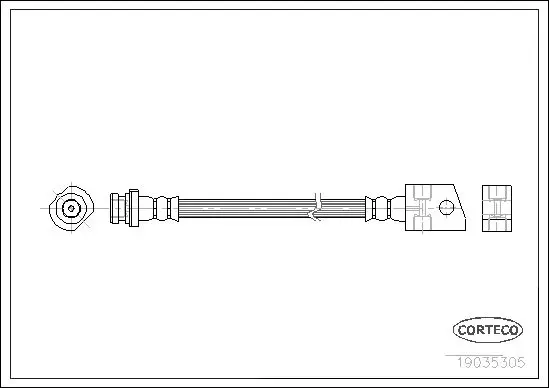 Handler.Part Brake hose CORTECO 19035305 1