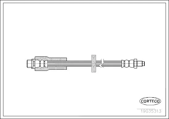 Handler.Part Brake hose CORTECO 19035313 2