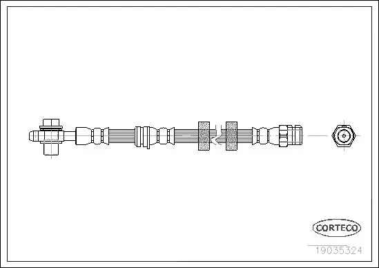 Handler.Part Brake hose CORTECO 19035324 1