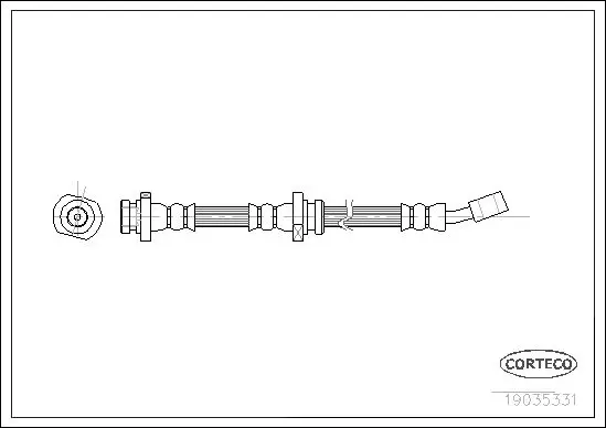 Handler.Part Brake hose CORTECO 19035331 1