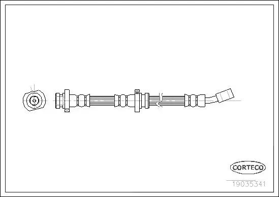 Handler.Part Brake hose CORTECO 19035341 1