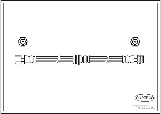 Handler.Part Brake hose CORTECO 19035392 1