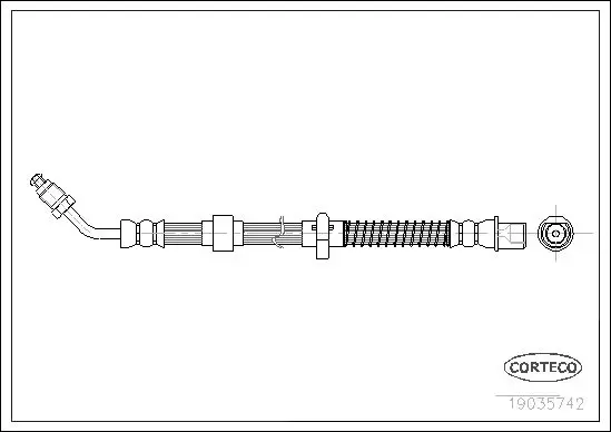 Handler.Part Brake hose CORTECO 19035742 1