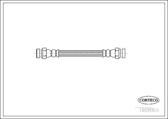 Handler.Part Brake hose CORTECO 19035801 1