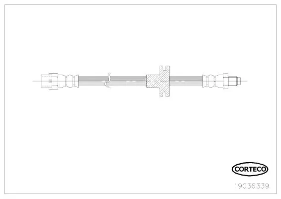 Handler.Part Brake hose CORTECO 19036339 2