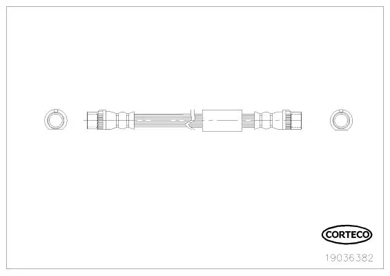 Handler.Part Brake hose CORTECO 19036382 1