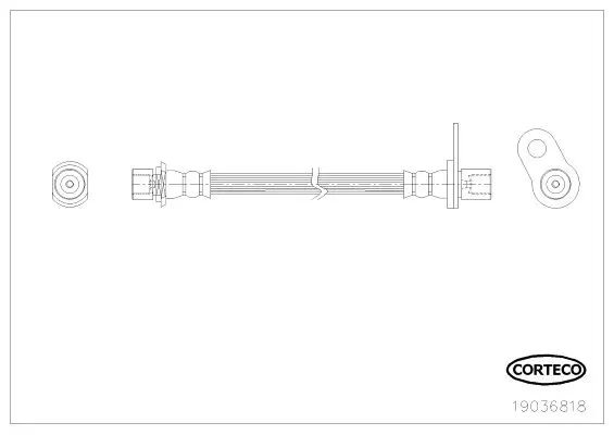 Handler.Part Brake Hose CORTECO 19036818 1