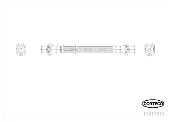 Handler.Part Brake Hose CORTECO 19036819 1