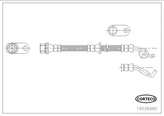 Handler.Part Brake Hose CORTECO 19036982 1