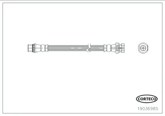 Handler.Part Brake Hose CORTECO 19036985 1