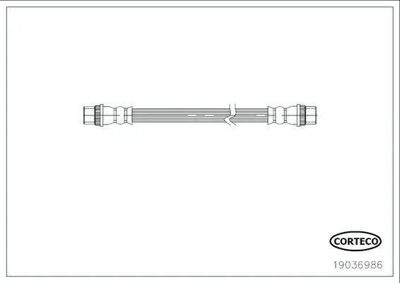 Handler.Part Brake Hose CORTECO 19036986 1