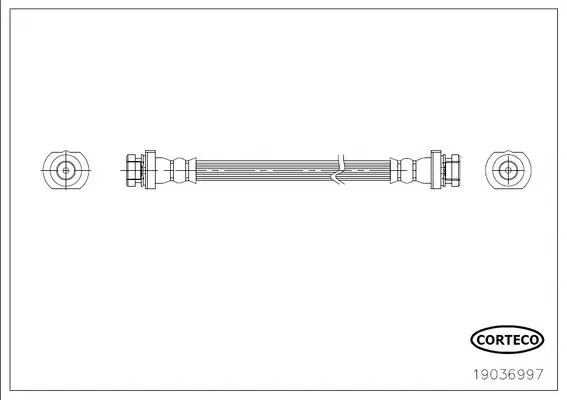 Handler.Part Brake Hose CORTECO 19036997 1