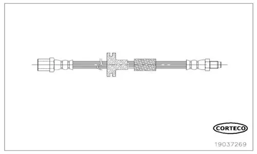 Handler.Part Brake hose CORTECO 19037269 1