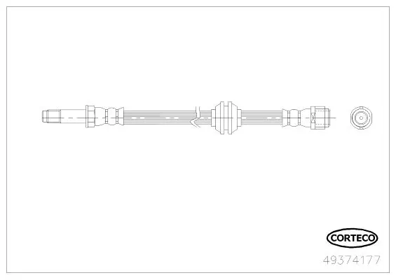 Handler.Part Brake hose CORTECO 49374177 1