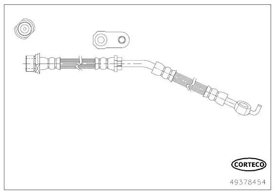 Handler.Part Brake hose CORTECO 49378454 1