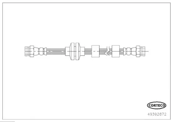 Handler.Part Brake hose CORTECO 49392872 1