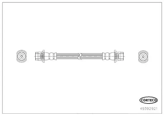 Handler.Part Brake hose CORTECO 49392921 1