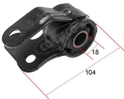 Handler.Part Control arm-/trailing arm bush CORTECO 80000957 1