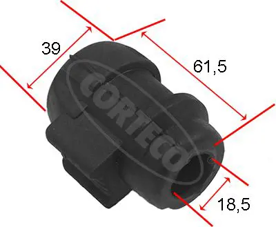 Handler.Part Stabiliser mounting CORTECO 80001465 1