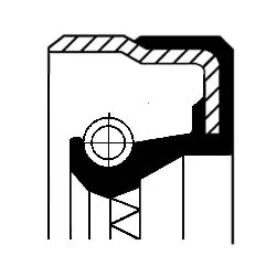 Handler.Part Shaft seal, wheel hub CORTECO 01016959B 1