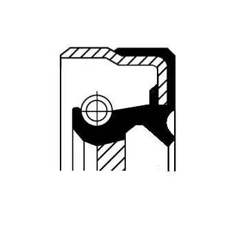 Handler.Part Shaft seal, differential CORTECO 01016880B 1