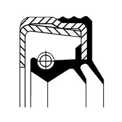 Handler.Part Shaft seal, differential CORTECO 12015504B 1