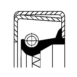 Handler.Part Shaft seal, wheel hub CORTECO 12001580B 1