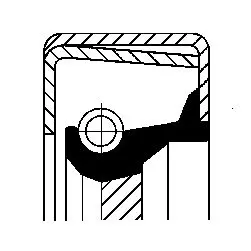 Handler.Part Shaft seal, manual transmission CORTECO 01034112B 1