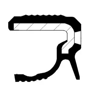 Handler.Part Shaft seal, crankshaft CORTECO 19036598B 1