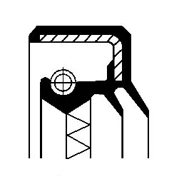 Handler.Part Shaft seal, differential CORTECO 01033845B 1