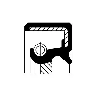 Handler.Part Shaft seal, crankshaft CORTECO 19036816B 2