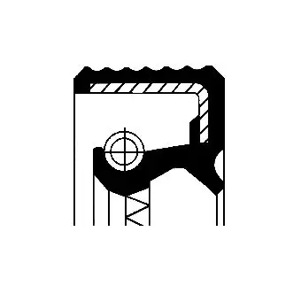 Handler.Part Shaft seal, differential CORTECO 07015496B 4