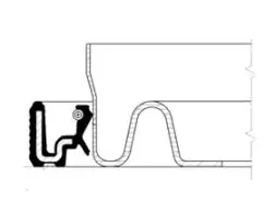 Handler.Part Shaft seal, crankshaft CORTECO 12015629B 1