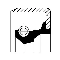 Handler.Part Shaft Seal, steering gear CORTECO 19016631B 1