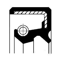 Handler.Part Shaft seal, crankshaft CORTECO 19027826B 1