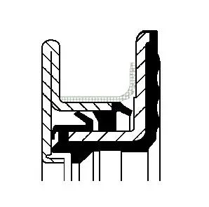 Handler.Part Shaft seal, crankshaft CORTECO 20020690B 1
