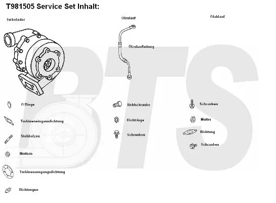 Handler.Part Charger, charging system BTS Turbo T981505 1