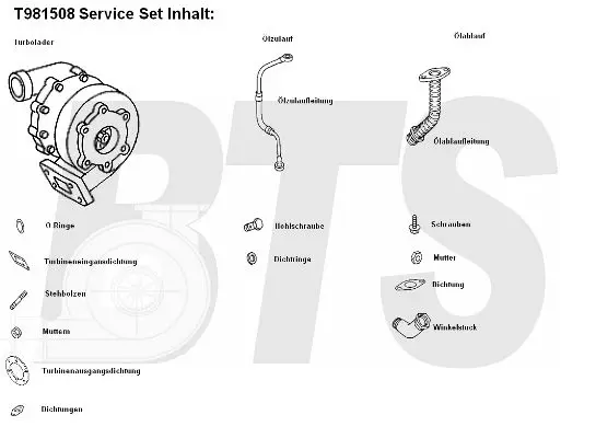 Handler.Part Charger, charging system BTS Turbo T981508 1